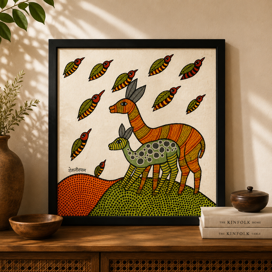 Sacred Bonds | Original Gond Painting | Premium Wall Art