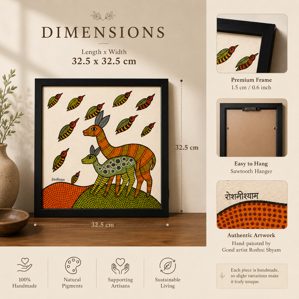 Sacred Bonds | Original Gond Painting | Premium Wall Art