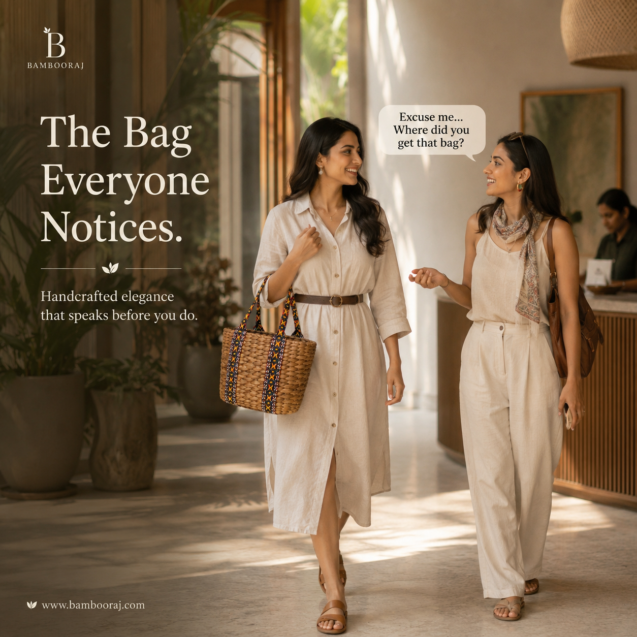 Dhara Fashion Bag | Sustainable Handbag | Eco-Friendly Purse by Bambooraj