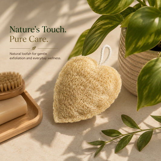 Natural Loofah| Eco-Friendly Exfoliating Sponge|  Bath Essentials