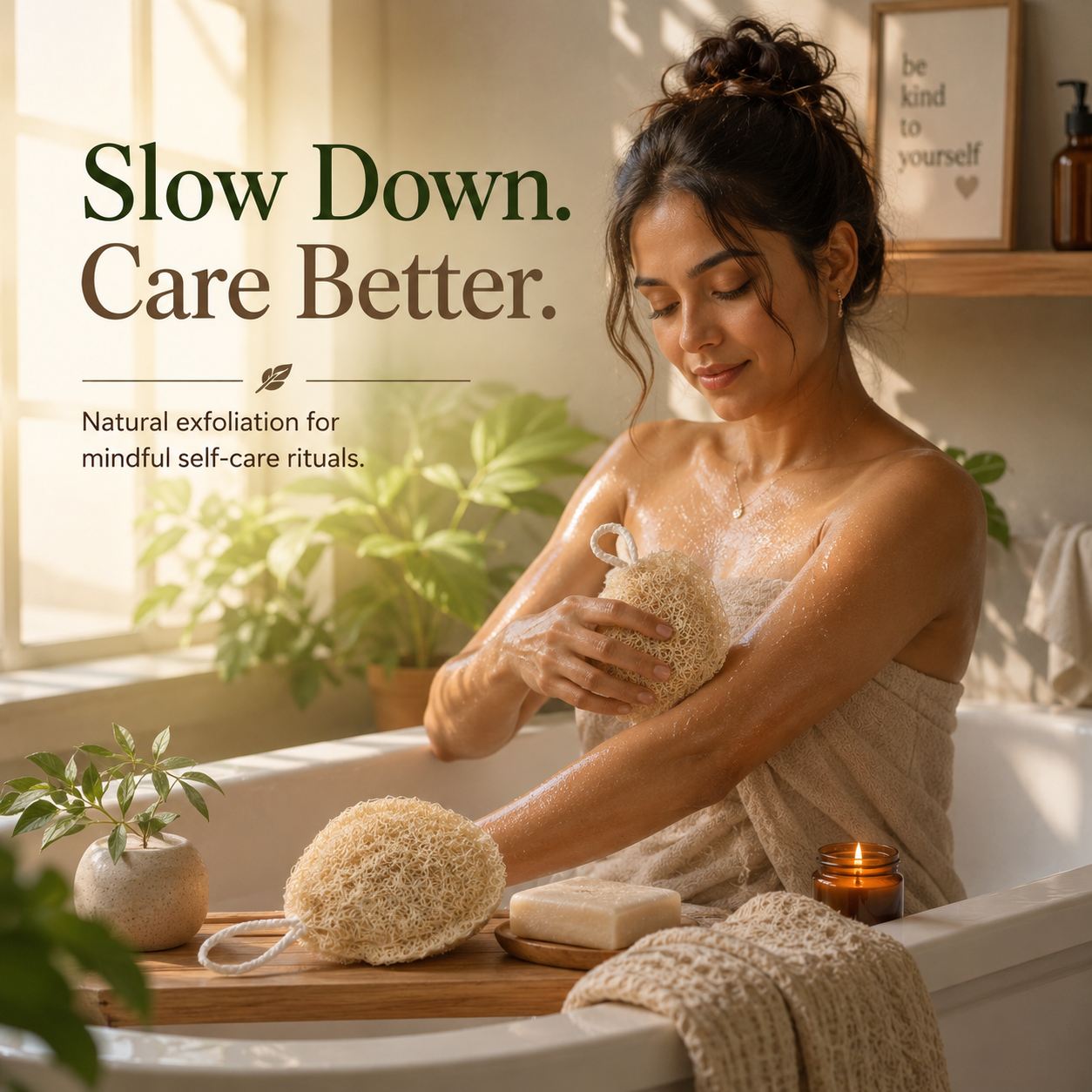 Natural Loofah| Eco-Friendly Exfoliating Sponge|  Bath Essentials