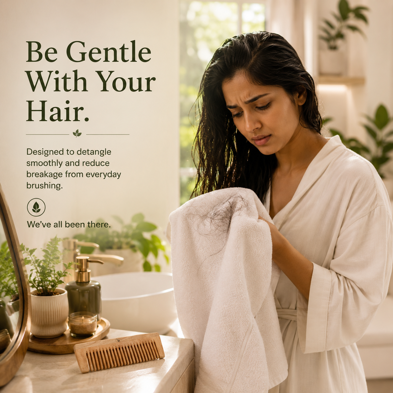 Neem Ruby Comb | Hair Comb|  Eco-Friendly Hair Care for Smooth| Healthy Scalp Comb