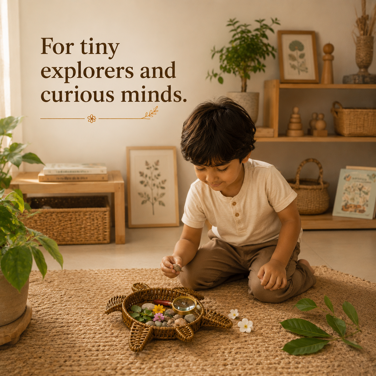 Turtle Handwoven Basket | Eco-Friendly Decorative Storage Basket | Bambooraj