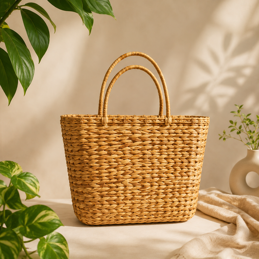 Natural Shopping Bag | Premium Reusable Shopping bag | Eco-Friendly  Chic bag by Bambooraj