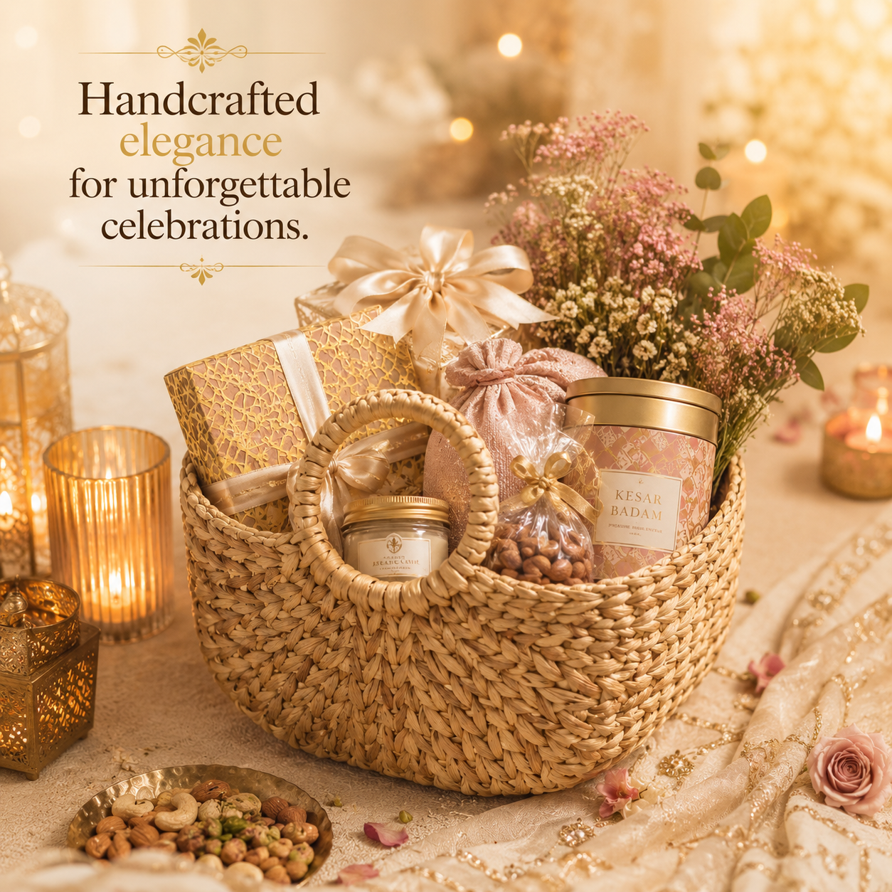 Hamper Basket | Eco-Friendly Gift Basket by Bambooraj