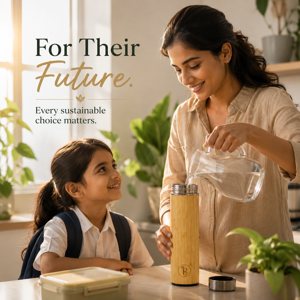 Detox Bamboo Flask| Bottle with Infuser| Insulated & Leak-Proof | Travel Essential | 500 ml