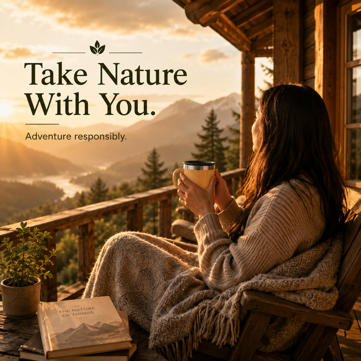 Bamboo Tea, Coffee Mug with Lid | Insulated Travel Cup | Eco-Friendly & Stylish