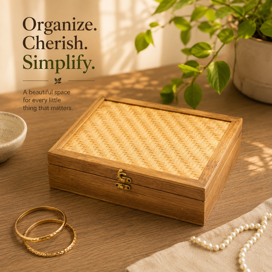 Premium Bamboo Multi-Purpose Gift Box | Elegant, Handcrafted & Sustainable Box