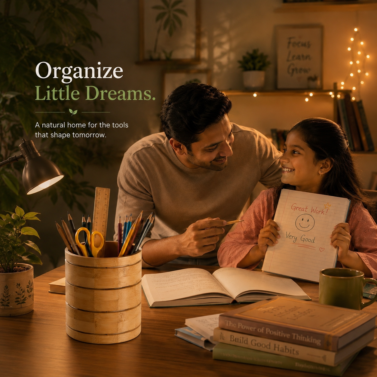 Bamboo Multi-purpose Stand | Desk Organiser | Eco-Friendly Storage Solution