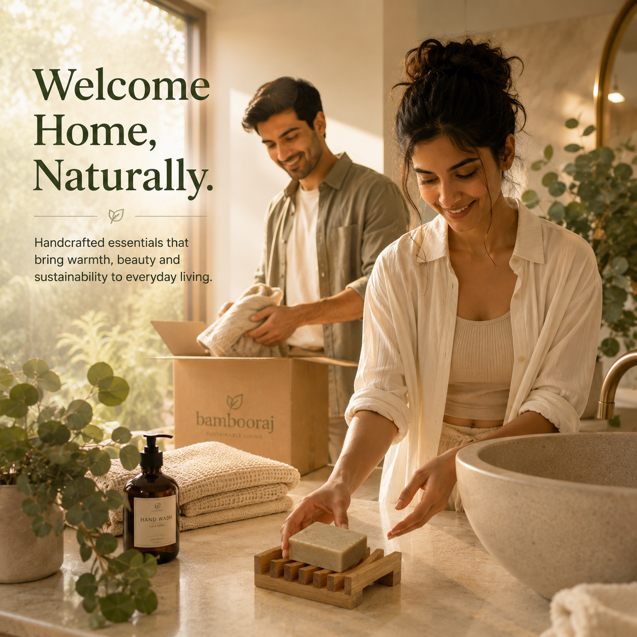 Handmade Natural Bamboo Soap Tray | Eco-Friendly Soap Case with Water Drainage