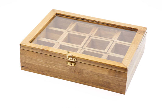 Bamboo Multipurpose Box – Elegant Jewellry, Watch, and Storage Organiser