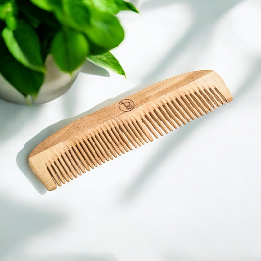 Neem Ruby Comb | Anti-Dandruff & Anti-Frizz Haircare | Ruby Finish