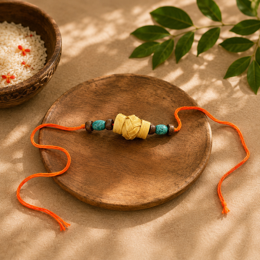 Bamboo Rakhi – Eco-Friendly Handmade Rakhi | Damru | Bambooraj