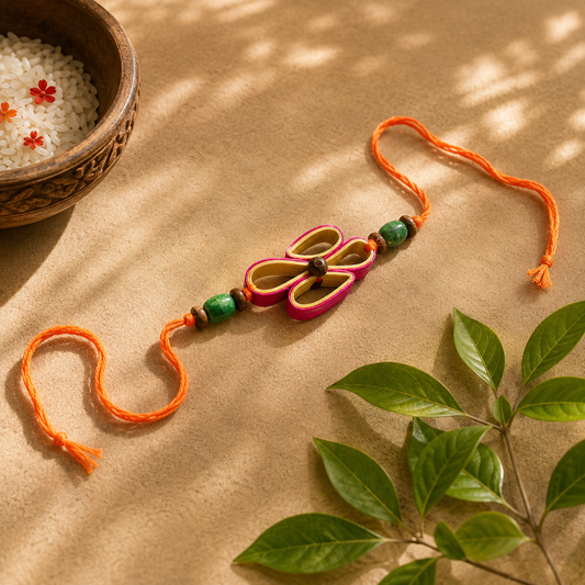 Bamboo Rakhi – Eco-Friendly Handmade Rakhi | Flower | Bambooraj