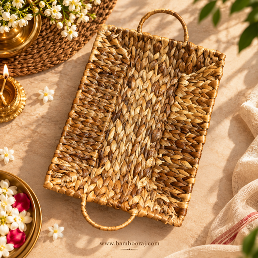 Dhara Platter Tray | Handcrafted Eco-Friendly Tray | Best Serving Tray