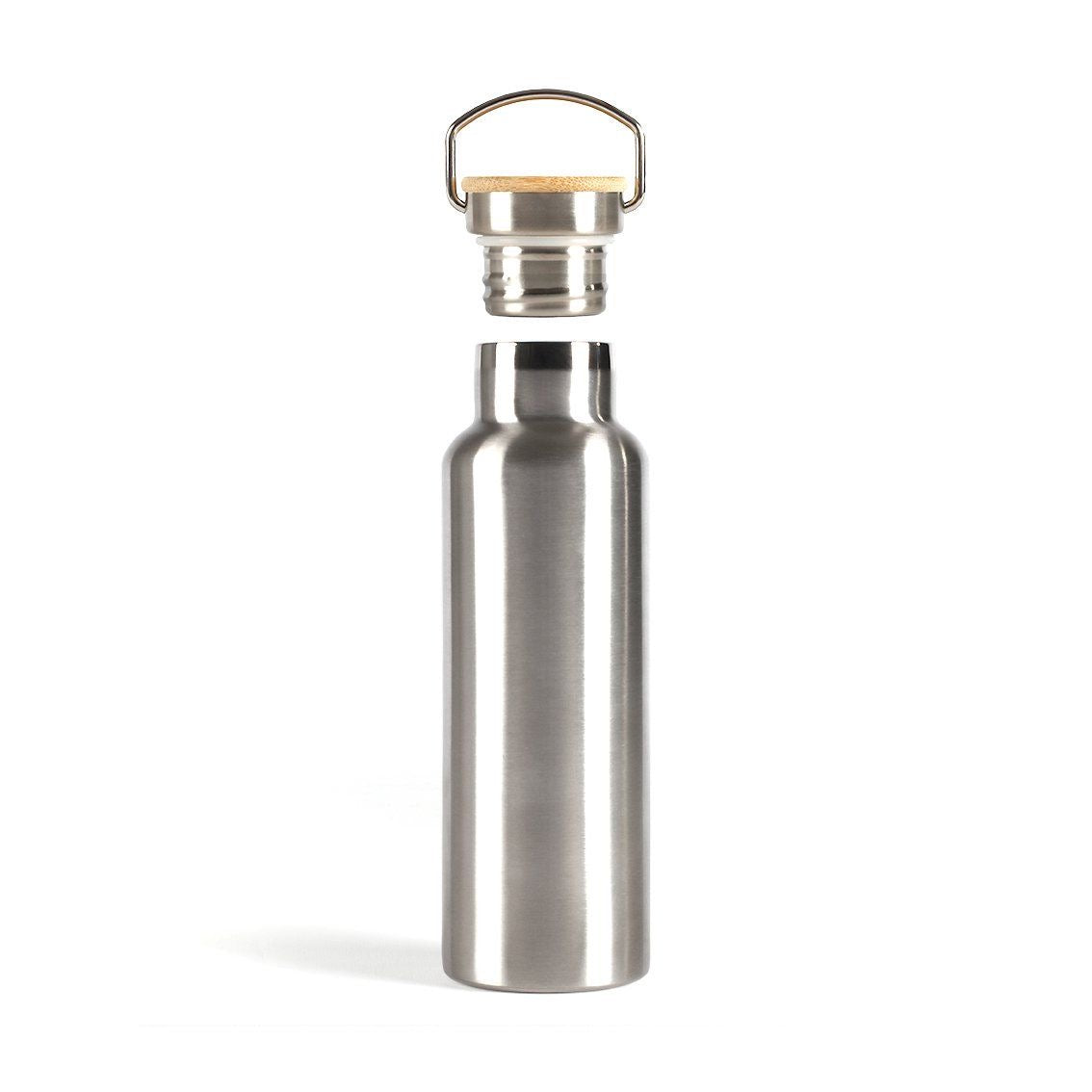 Insulated Stainless Steel Water Bottle 500 ml | Bamboo Lid and Handle| BPA-Free & Rust-Proof
