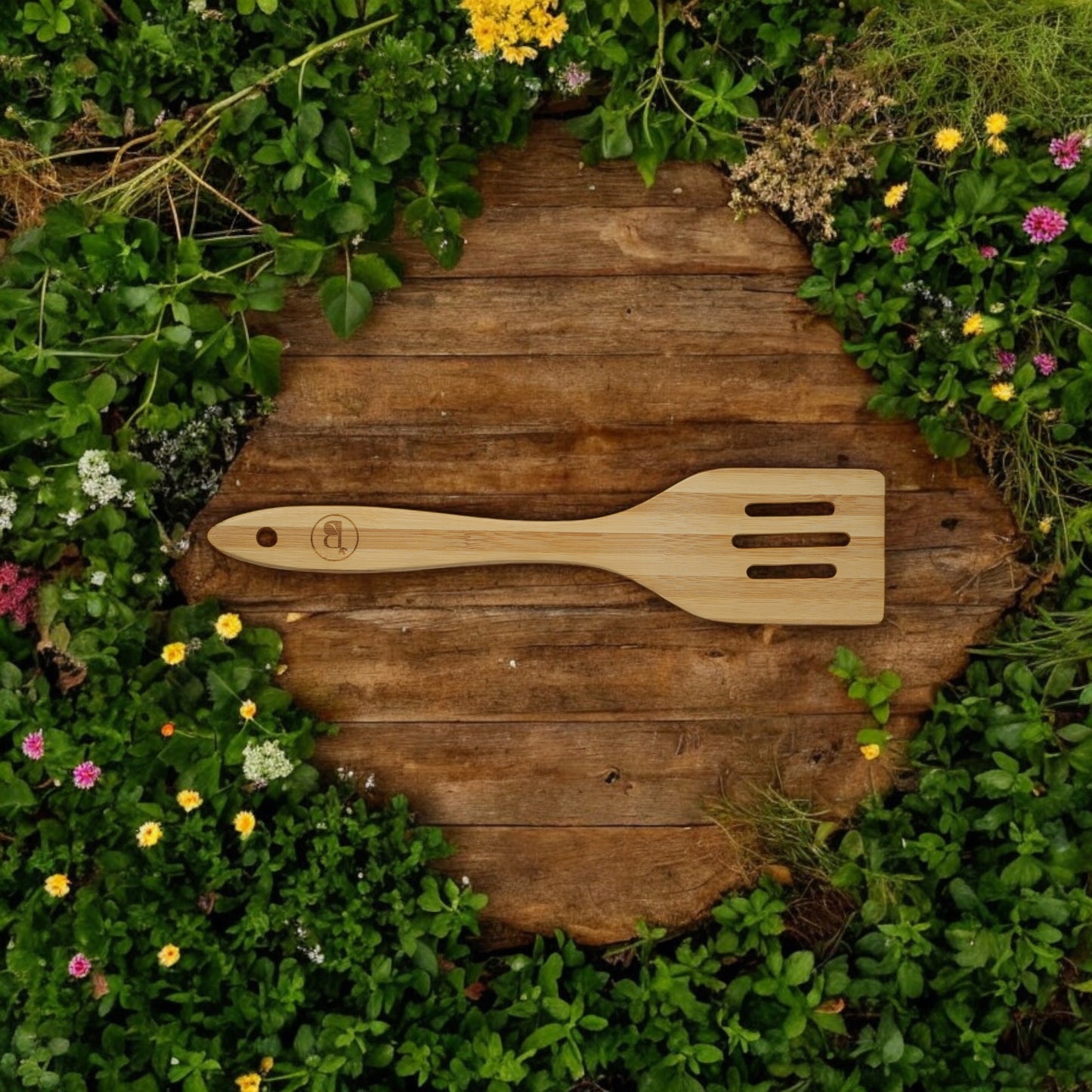 Sustainable Bamboo Spatulas | Eco-Friendly Cooking Utensils | 2-Piece Set for Kitchen