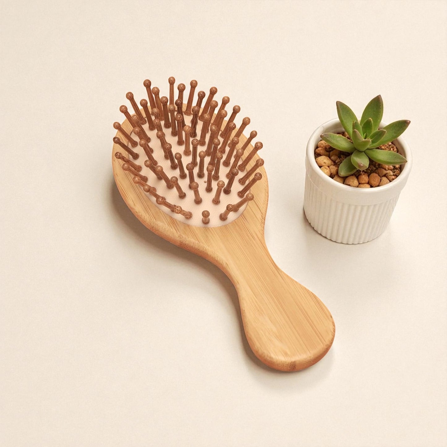 Bamboo Paddle Brush for Men, Women, Children— Detangles, Exfoliates Scalp & Reduces Frizz