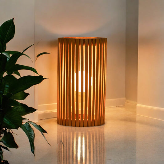 Eco-Beam Bamboo Stick Table Lamp | Sustainable Home Décor | Table Lamp | Handcrafted Bamboo Lighting