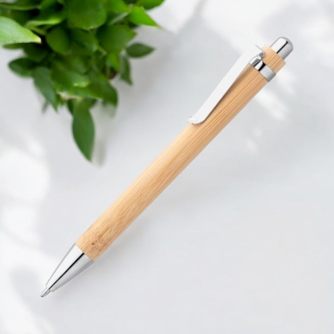 Bamboo Ballpoint Pen| Sustainable Writing Solution | Pack of 3