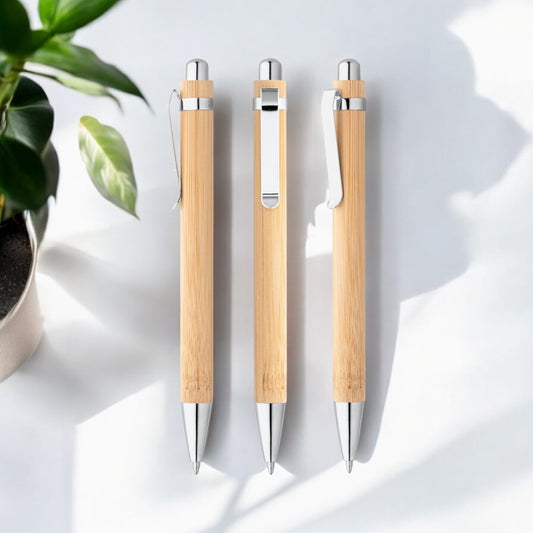 Bamboo Ballpoint Pen| Sustainable Writing Solution | Pack of 3