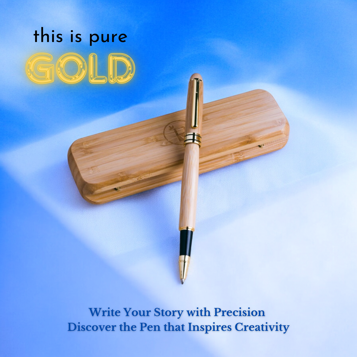 Bamboo Pen with Case | Eco-Friendly Writing Set | Sustainable & Biodegradable