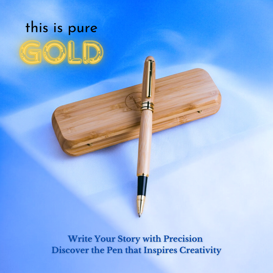 Bamboo Pen with Case | Eco-Friendly Writing Set | Sustainable & Biodegradable